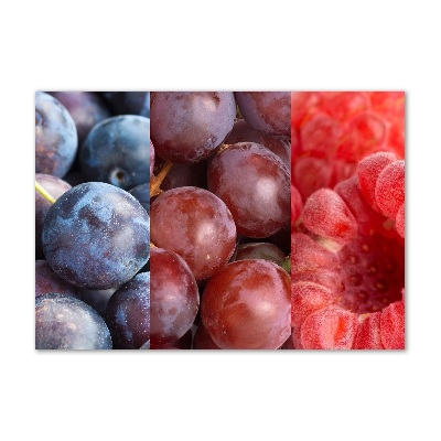 Glass acrylic wall art Fruits and vegetables