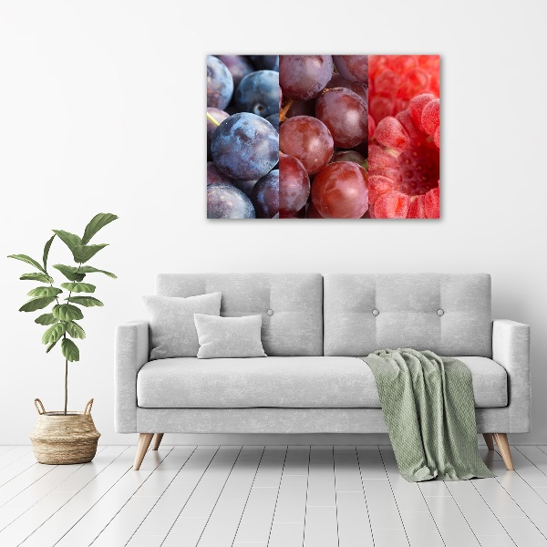 Glass acrylic wall art Fruits and vegetables