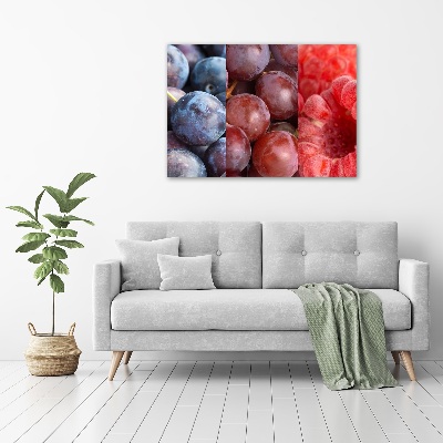 Glass acrylic wall art Fruits and vegetables