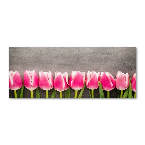 Print on acrylic Pink tulips