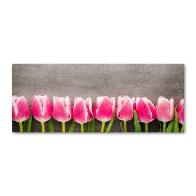 Print on acrylic Pink tulips