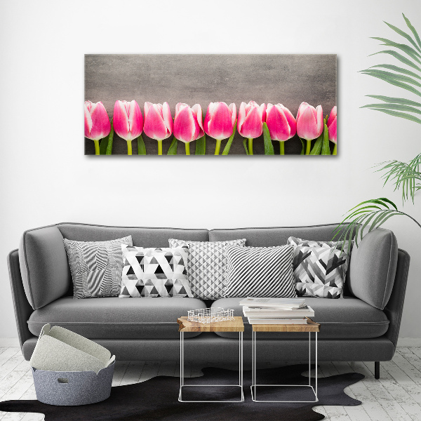 Print on acrylic Pink tulips