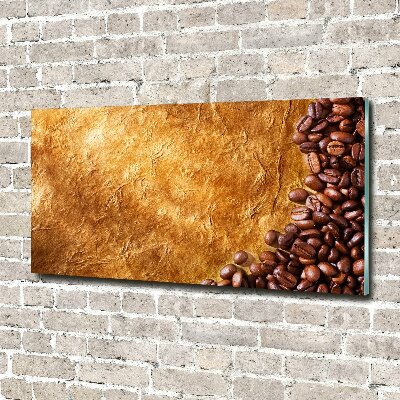 Glass acrylic wall art Coffee beans