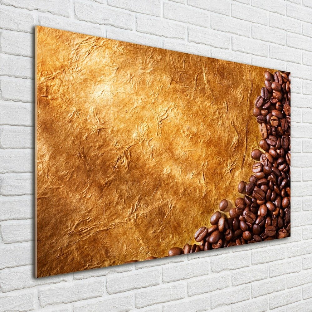 Glass acrylic wall art Coffee beans