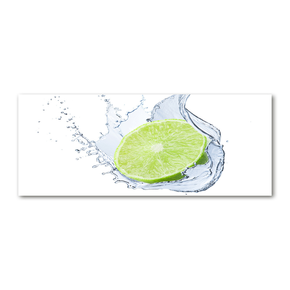 Glass acrylic wall art Lime