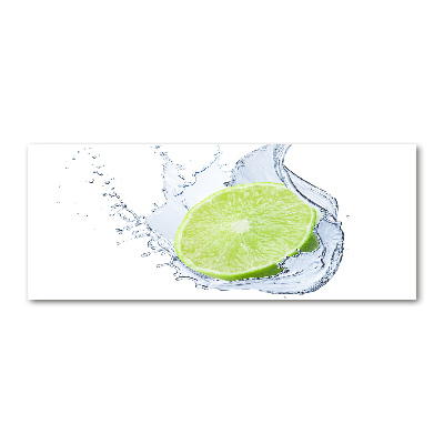 Glass acrylic wall art Lime