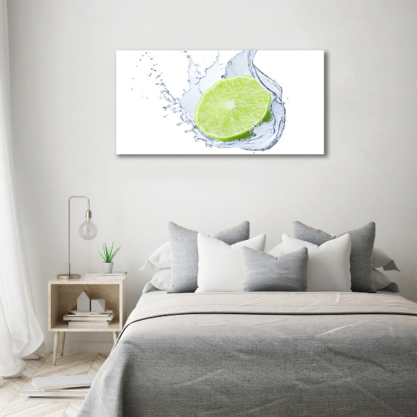 Glass acrylic wall art Lime