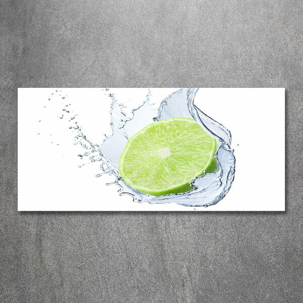 Glass acrylic wall art Lime