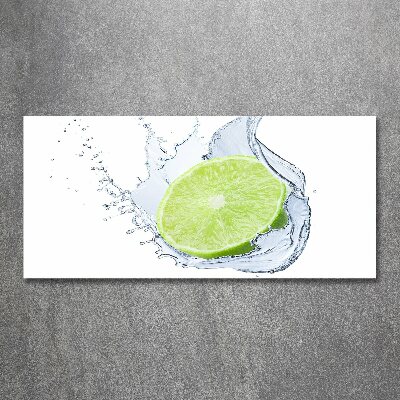 Glass acrylic wall art Lime