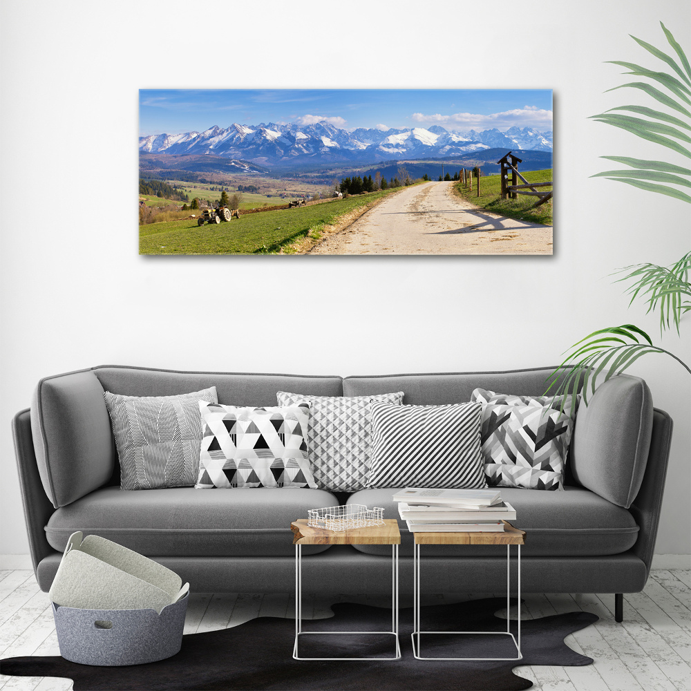 Acrylic wall picture Panorama of the Tatra Mountains