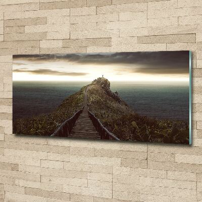 Acrylic wall picture Path on the rock