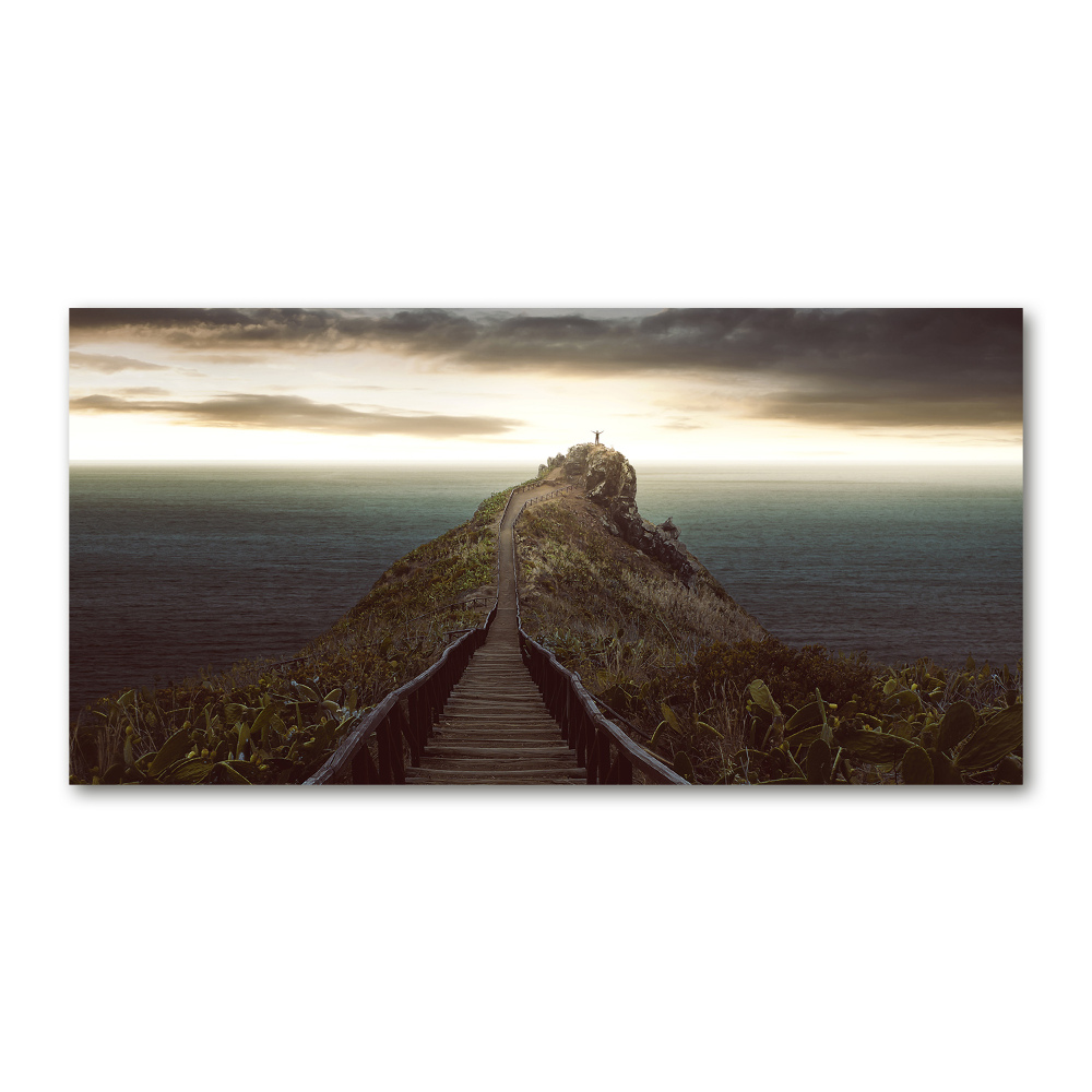 Acrylic wall picture Path on the rock