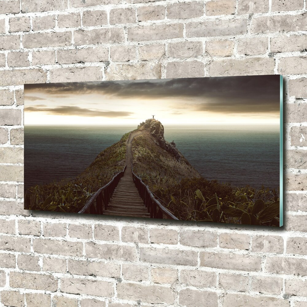 Acrylic wall picture Path on the rock