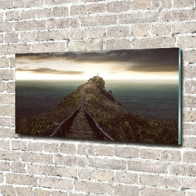 Acrylic wall picture Path on the rock