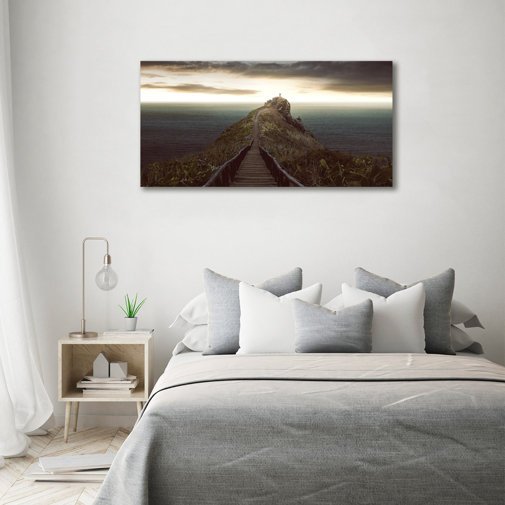 Acrylic wall picture Path on the rock