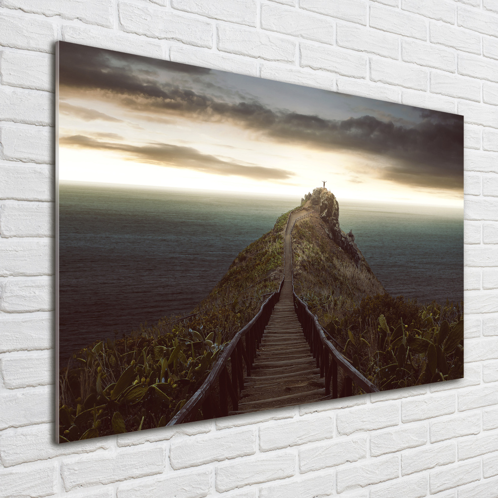 Acrylic wall picture Path on the rock