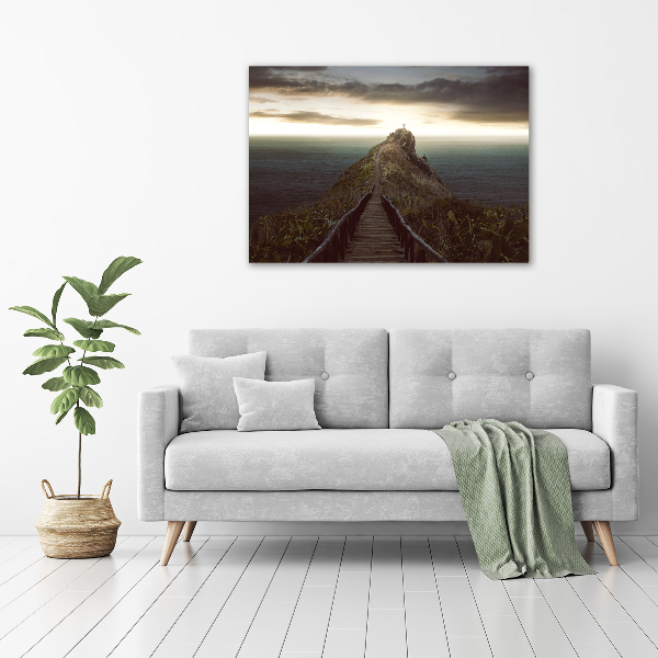 Acrylic wall picture Path on the rock