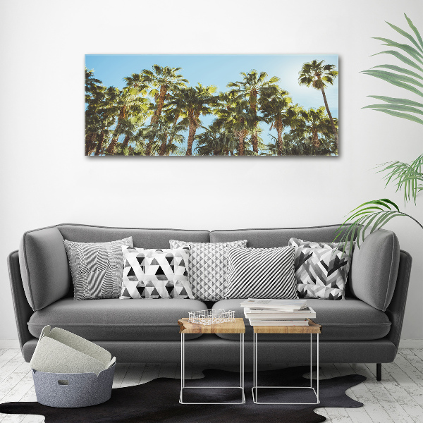 Acrylic wall picture High palm trees