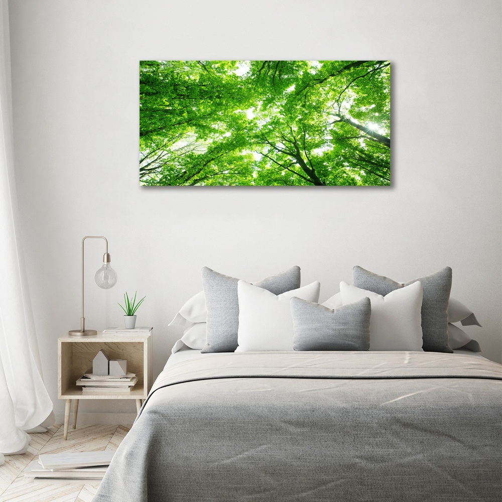 Wall art acrylic Green Forest