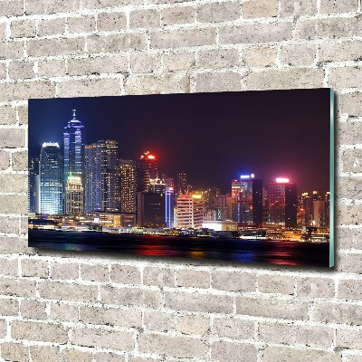 Print on acrylic Hong Kong at night