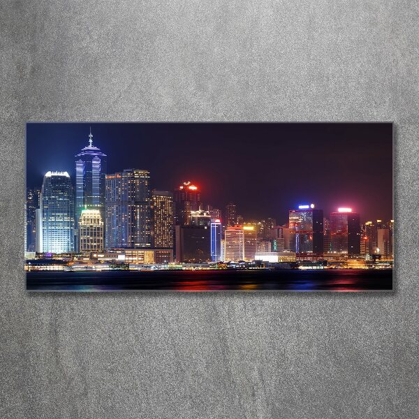 Print on acrylic Hong Kong at night