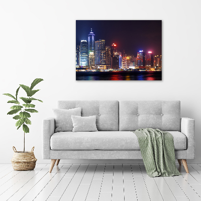 Print on acrylic Hong Kong at night