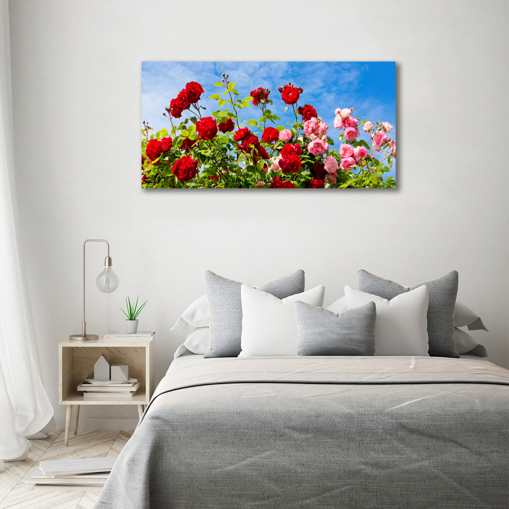 Wall art acrylic Wild roses