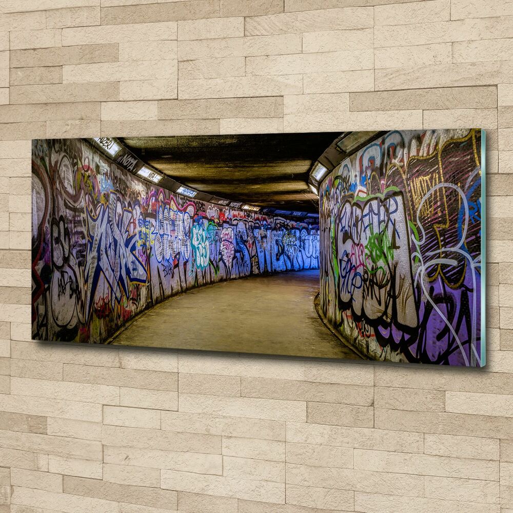 Acrylic wall art Graffiti in the subway