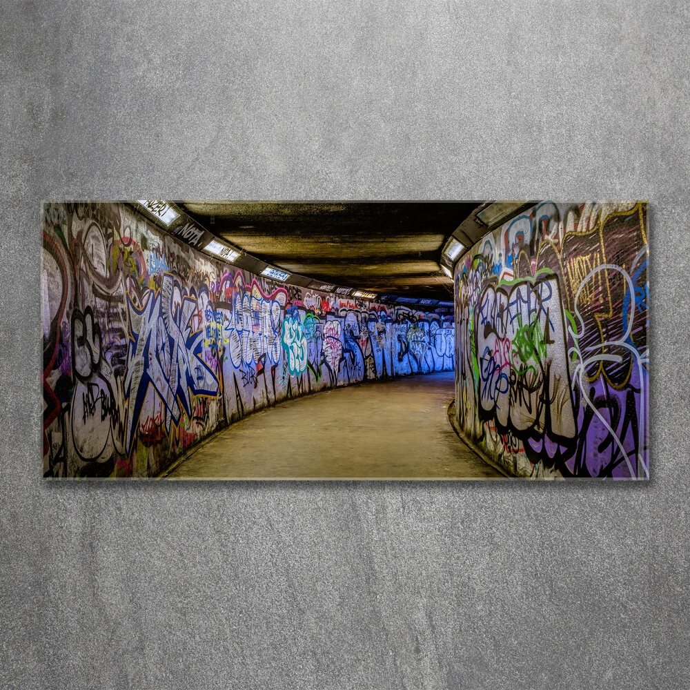 Acrylic wall art Graffiti in the subway