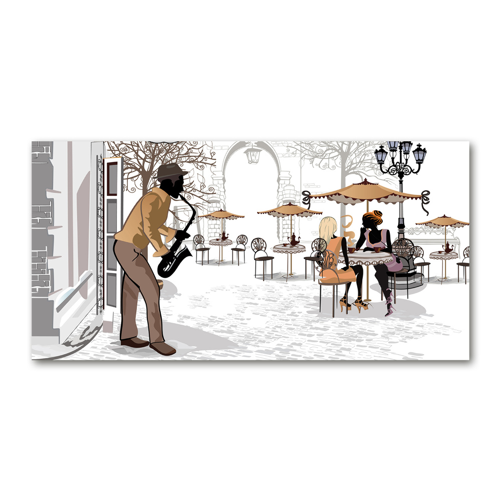 Print on acrylic Street musician