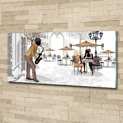 Print on acrylic Street musician