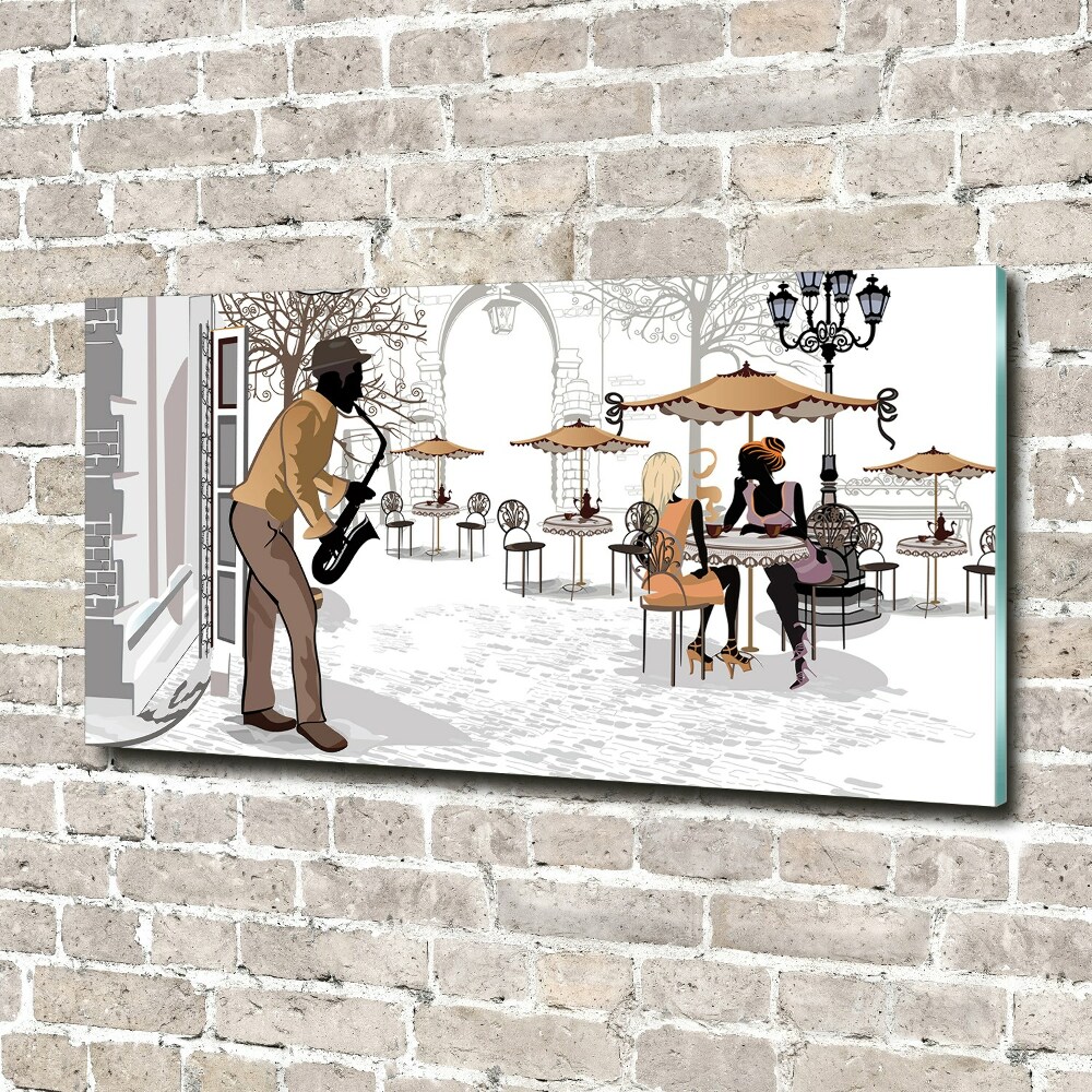 Print on acrylic Street musician