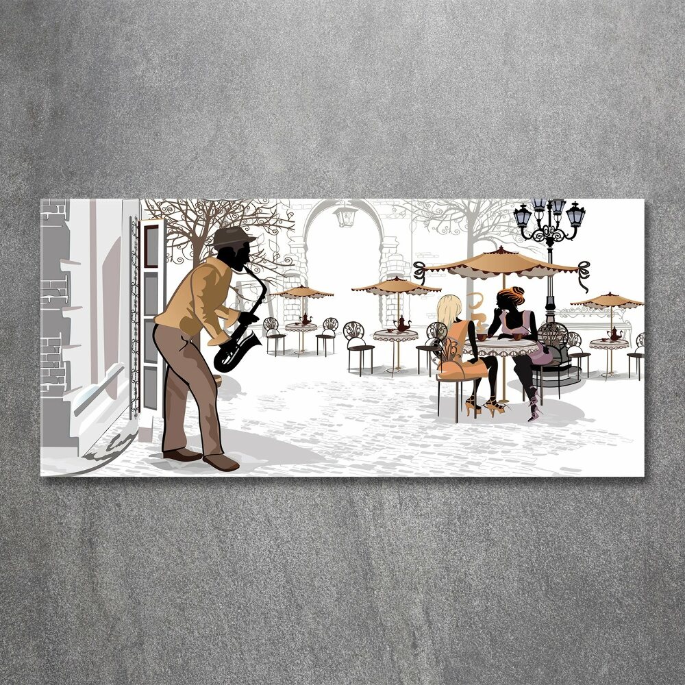 Print on acrylic Street musician