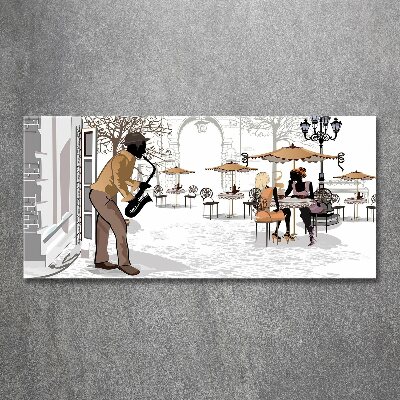 Print on acrylic Street musician