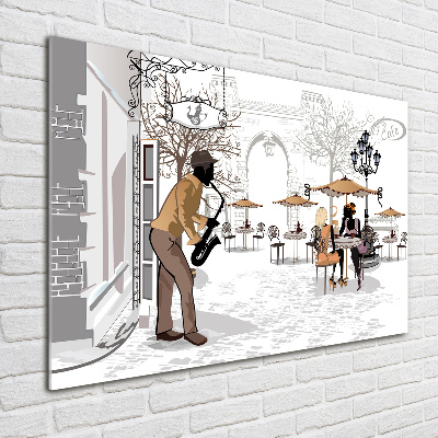 Print on acrylic Street musician