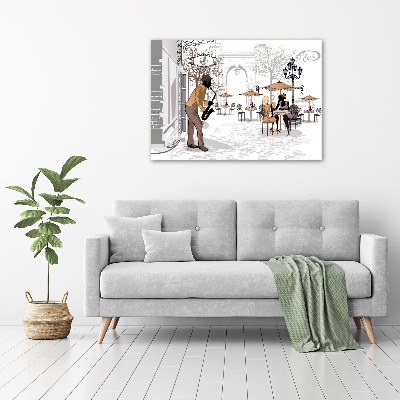 Print on acrylic Street musician