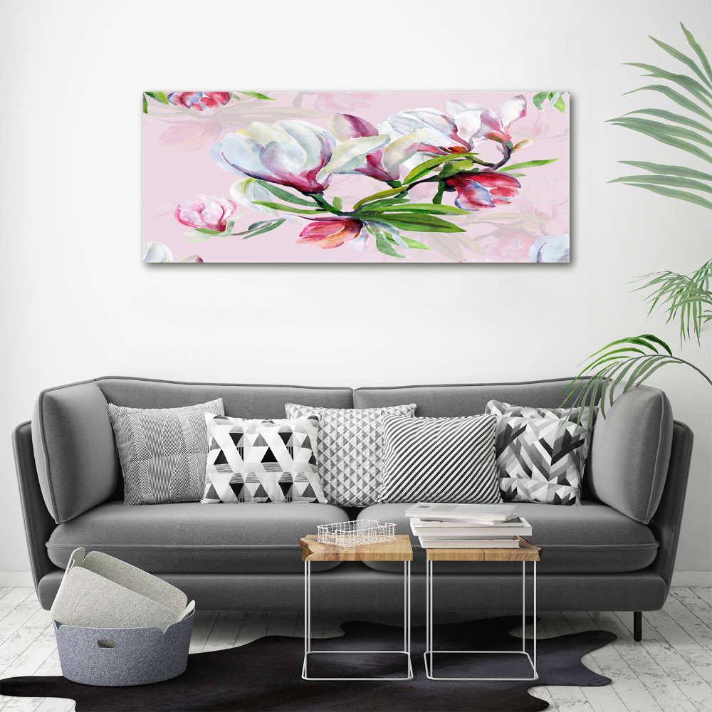 Wall art acrylic Magnolia flowers