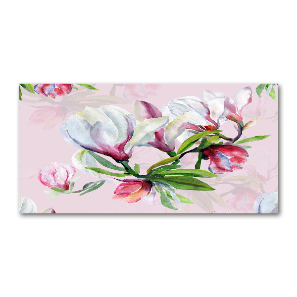 Wall art acrylic Magnolia flowers