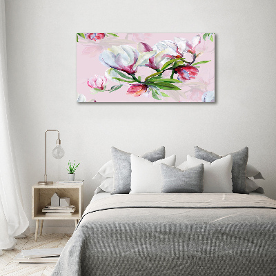 Wall art acrylic Magnolia flowers