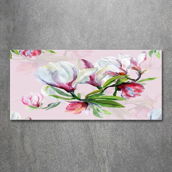 Wall art acrylic Magnolia flowers