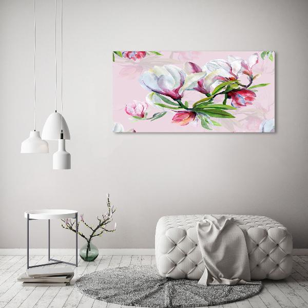 Wall art acrylic Magnolia flowers