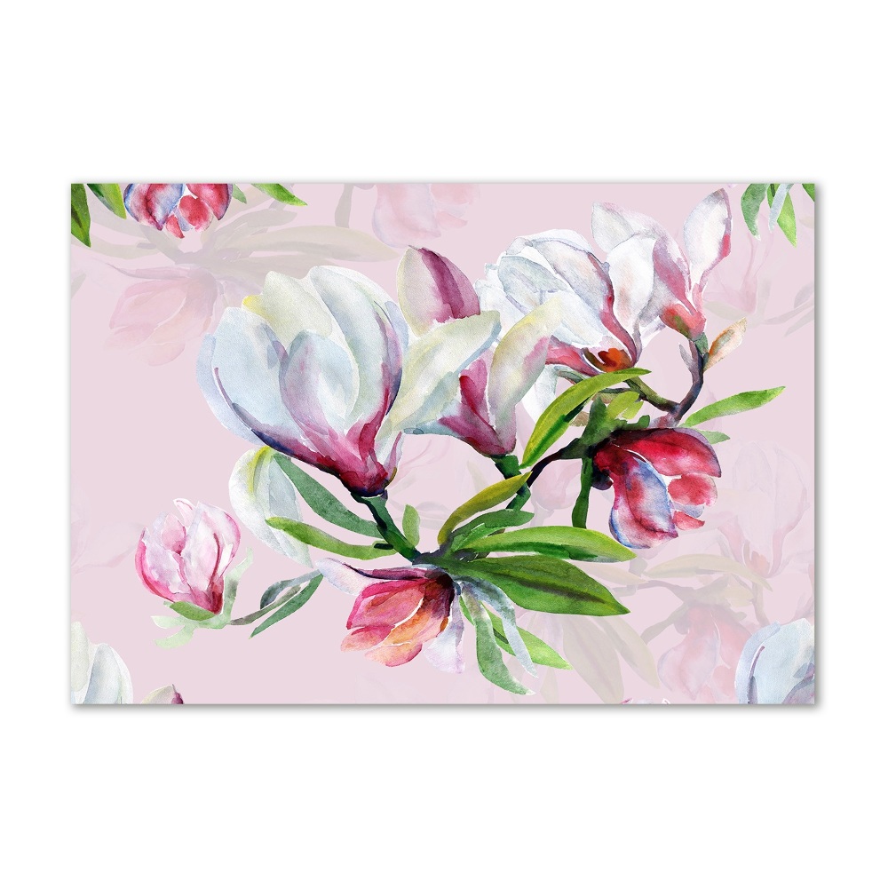 Wall art acrylic Magnolia flowers