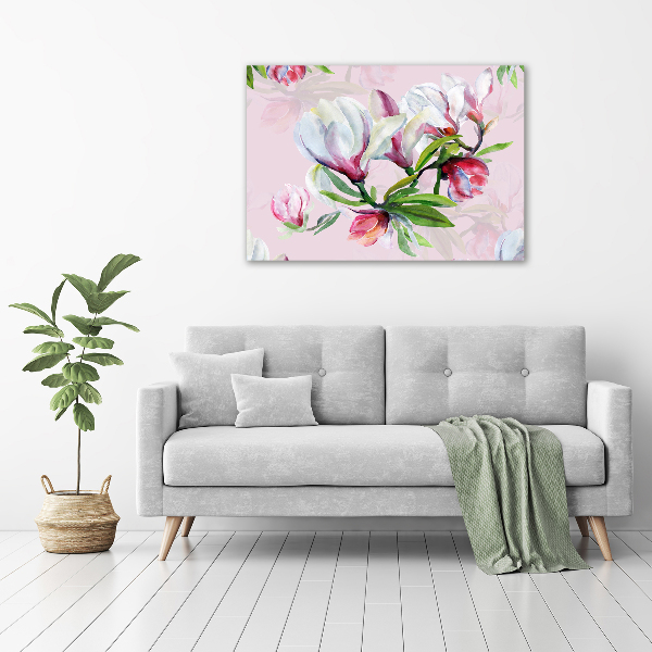 Wall art acrylic Magnolia flowers