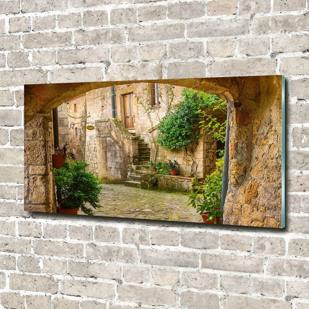 Wall art acrylic Italian streets