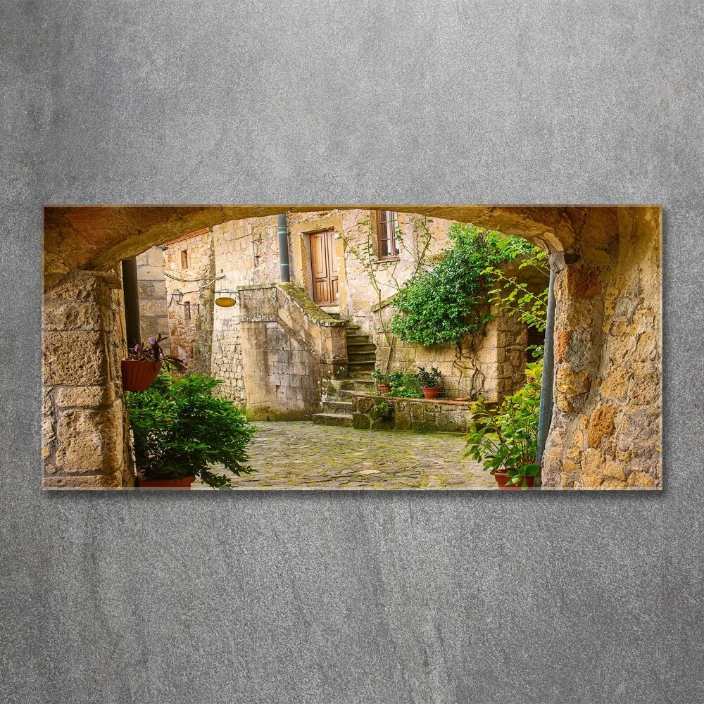 Wall art acrylic Italian streets