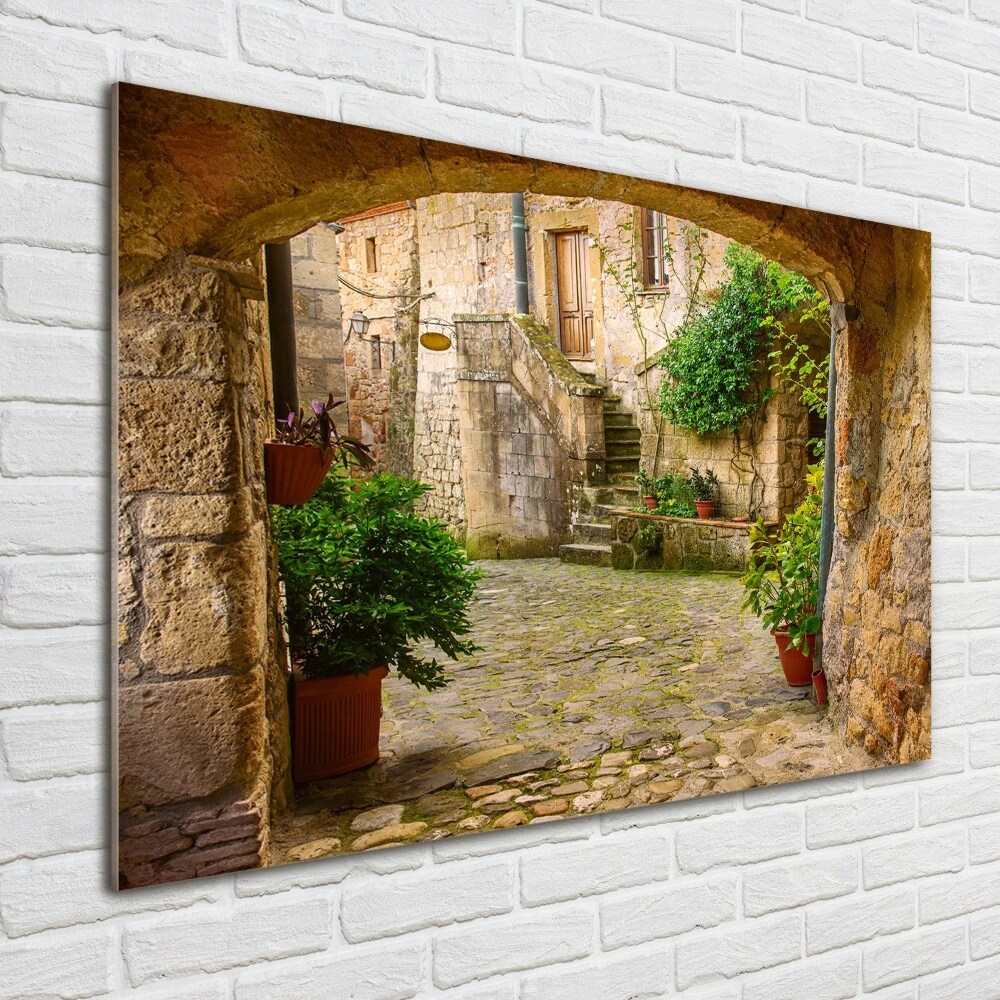 Wall art acrylic Italian streets