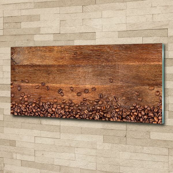 Glass acrylic wall art Coffee beans