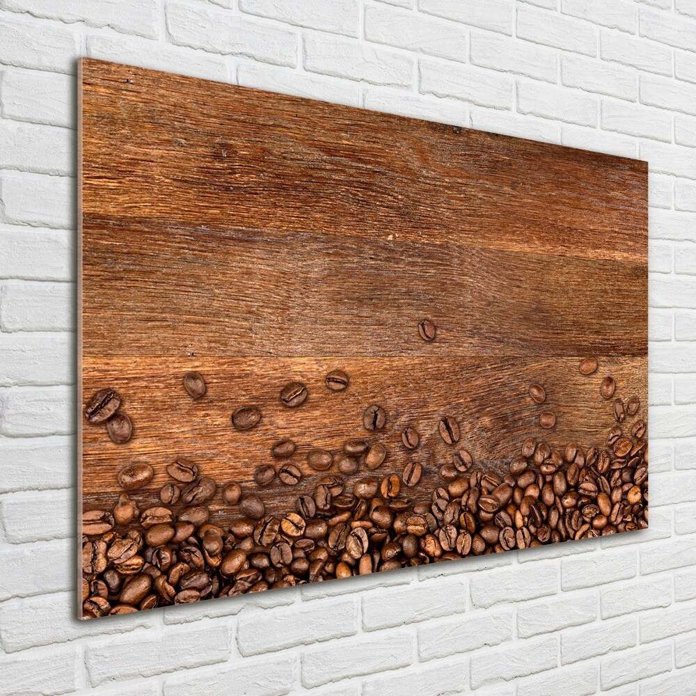 Glass acrylic wall art Coffee beans