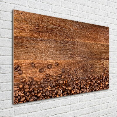 Glass acrylic wall art Coffee beans