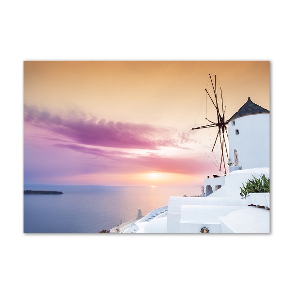 Wall art acrylic Santorini Greece